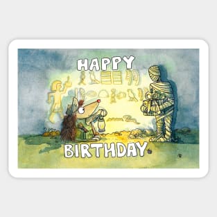 Happy Birthday for History nerds Sticker